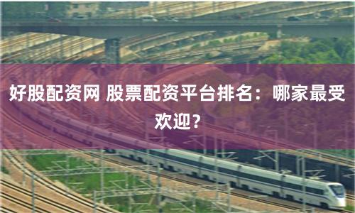 好股配资网 股票配资平台排名：哪家最受欢迎？